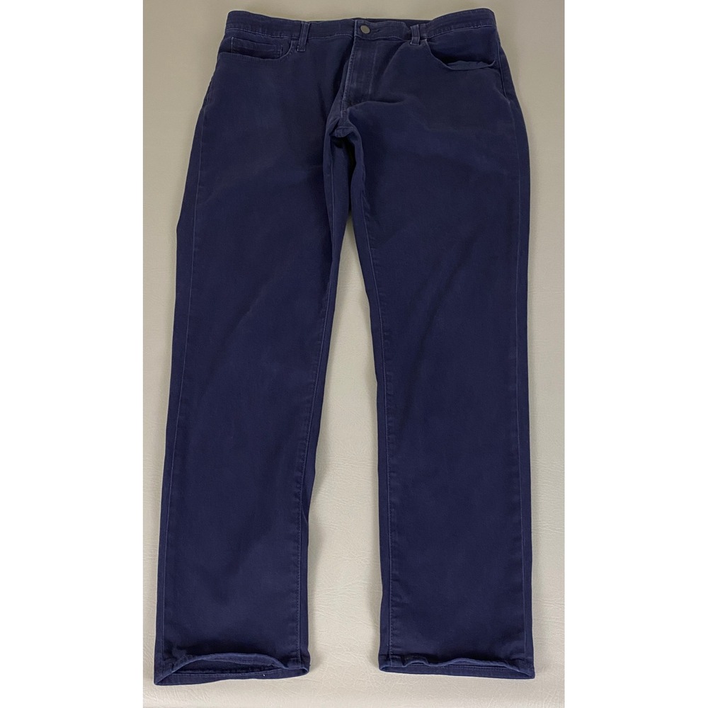 UNIQLO Jeans Women's XL EZY Skinny‎ Tapered Fit Low Rise Blue Cotton Blend